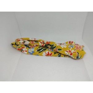 Head Band - Ladies Criss-Cross Floral Elastic - Multicolored